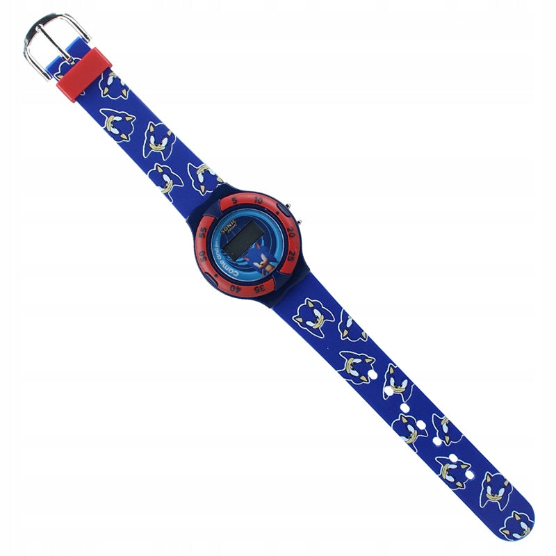 Sonic Prime Children's Watch Blue Digital LCD Original Gift Brand no brand