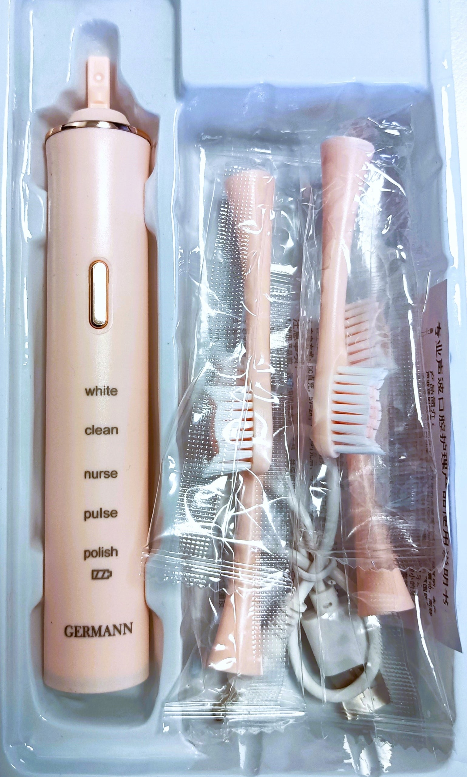 Sonic Toothbrush ELECTRIC SET Pink 4 tips Manufacturer code other