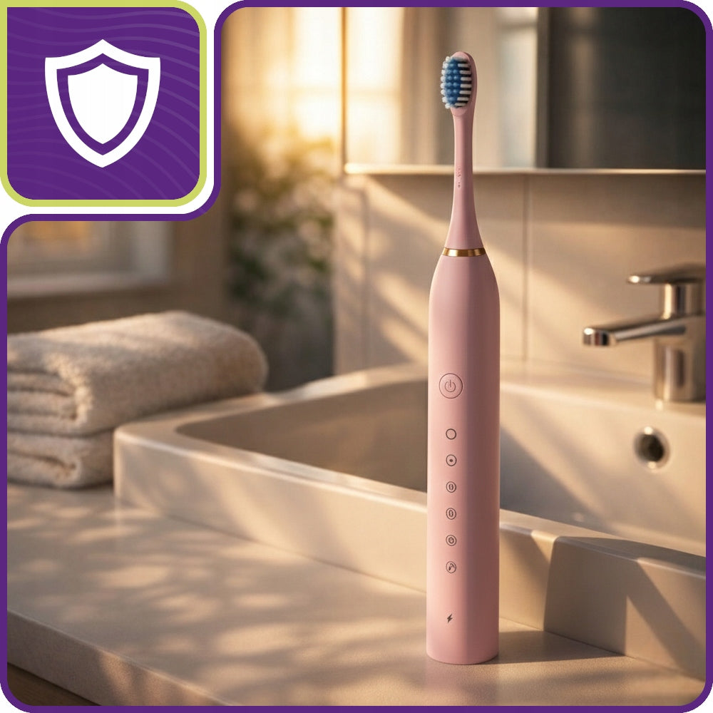 Sonic Toothbrush Electric Tips 4pcs 5 Modes USB Pink Manufacturer code szczoteczka SLIM CLEAN