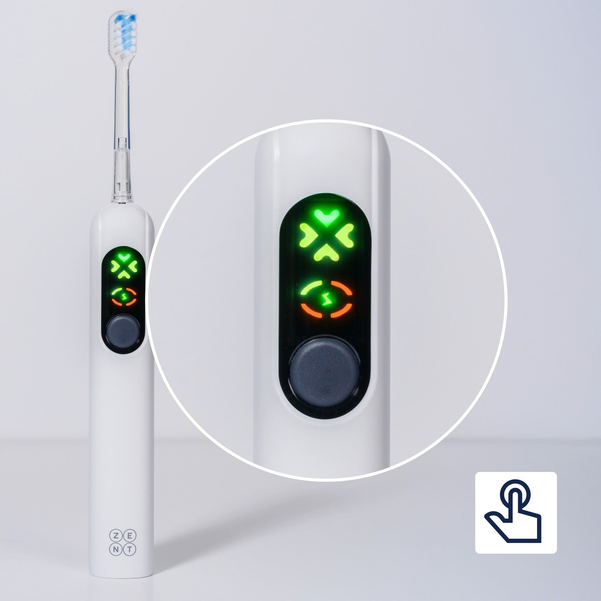 Sonic Toothbrush Set of 2 for Electric Teeth 8 Tips Pouch Medical device no
