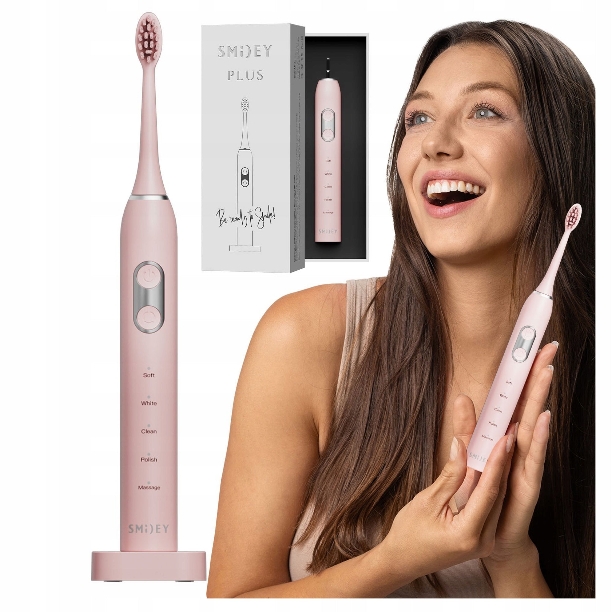 Sonic Toothbrush Smiley Plus Induction 5 Modes Strong Battery