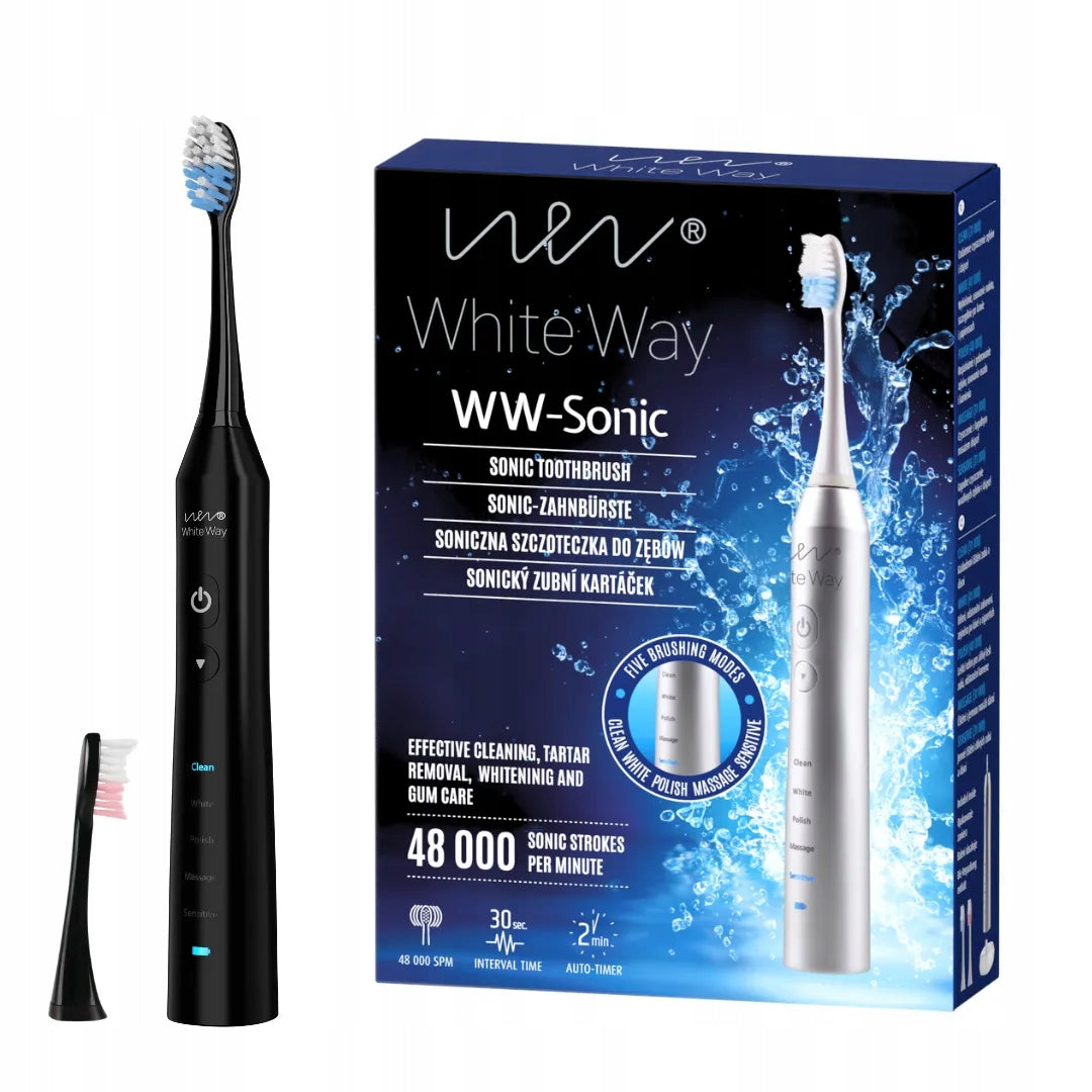 Sonic White WAY Black Sonic Toothbrush