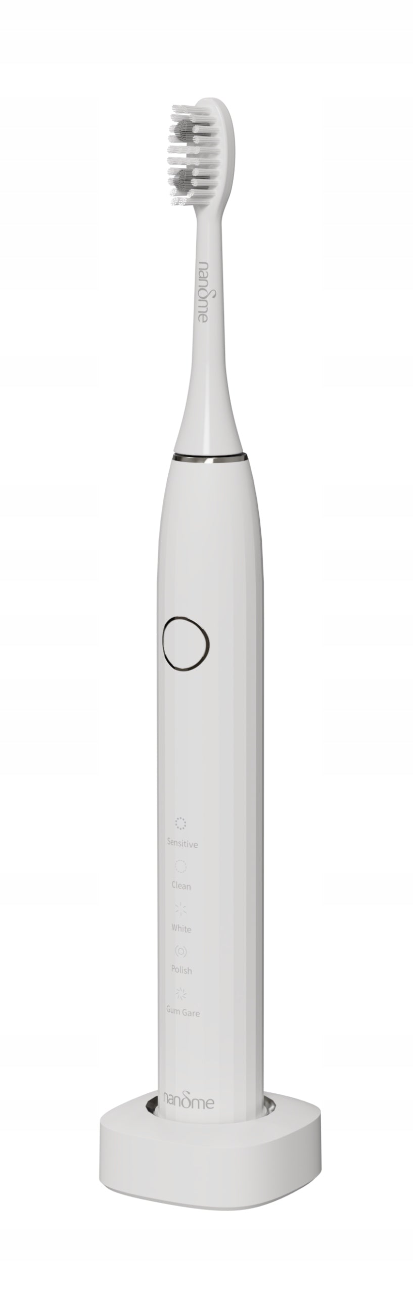 Sonic electric toothbrush Nandme NX8000-W2 White 2 Head Batteries included yes