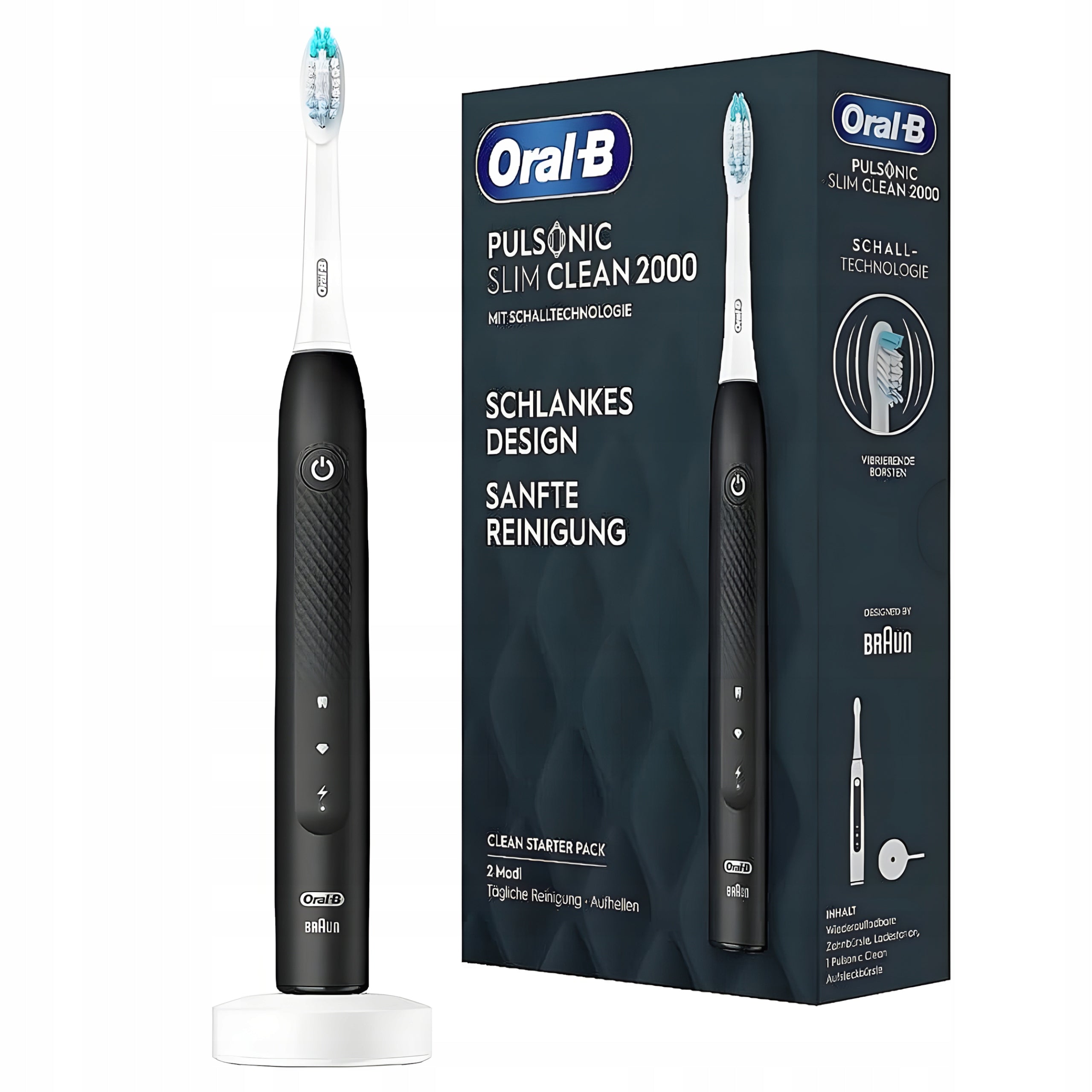 Sonic electric toothbrush Oral-B Pulsonic Slim 2000 Black