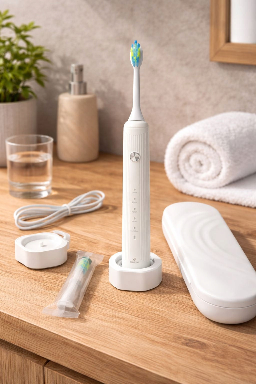 Sonic electric toothbrush Selvione EA228 5 modes IPX7 Induction White 4 Heads Manufacturer code EA228WH