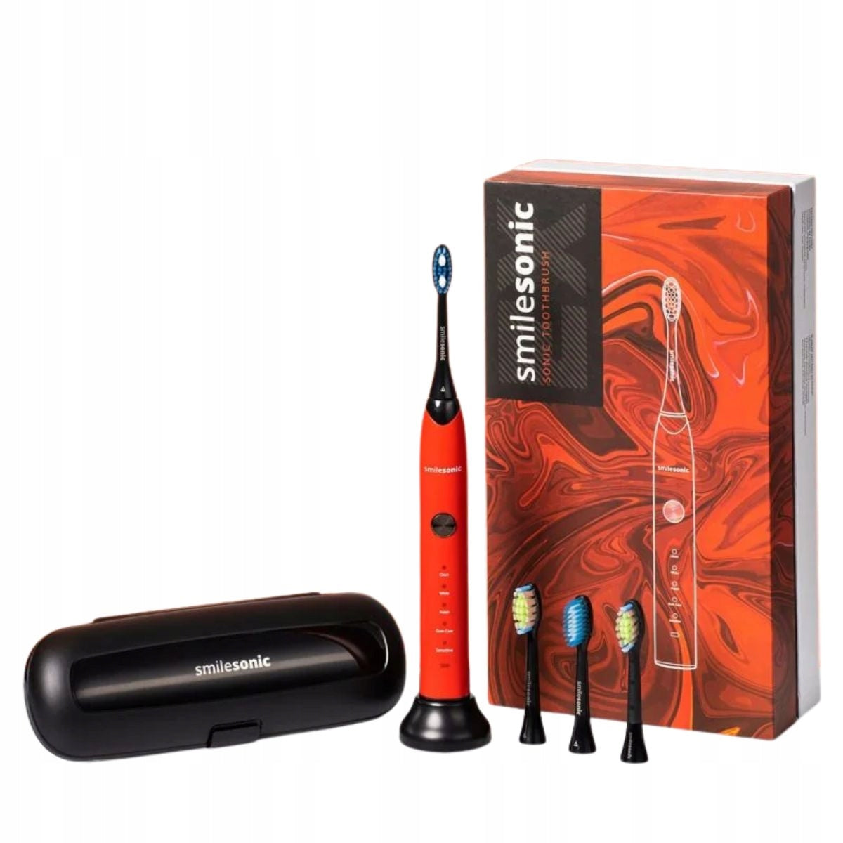 Sonic toothbrush 5 modes SMILESONIC EX Red