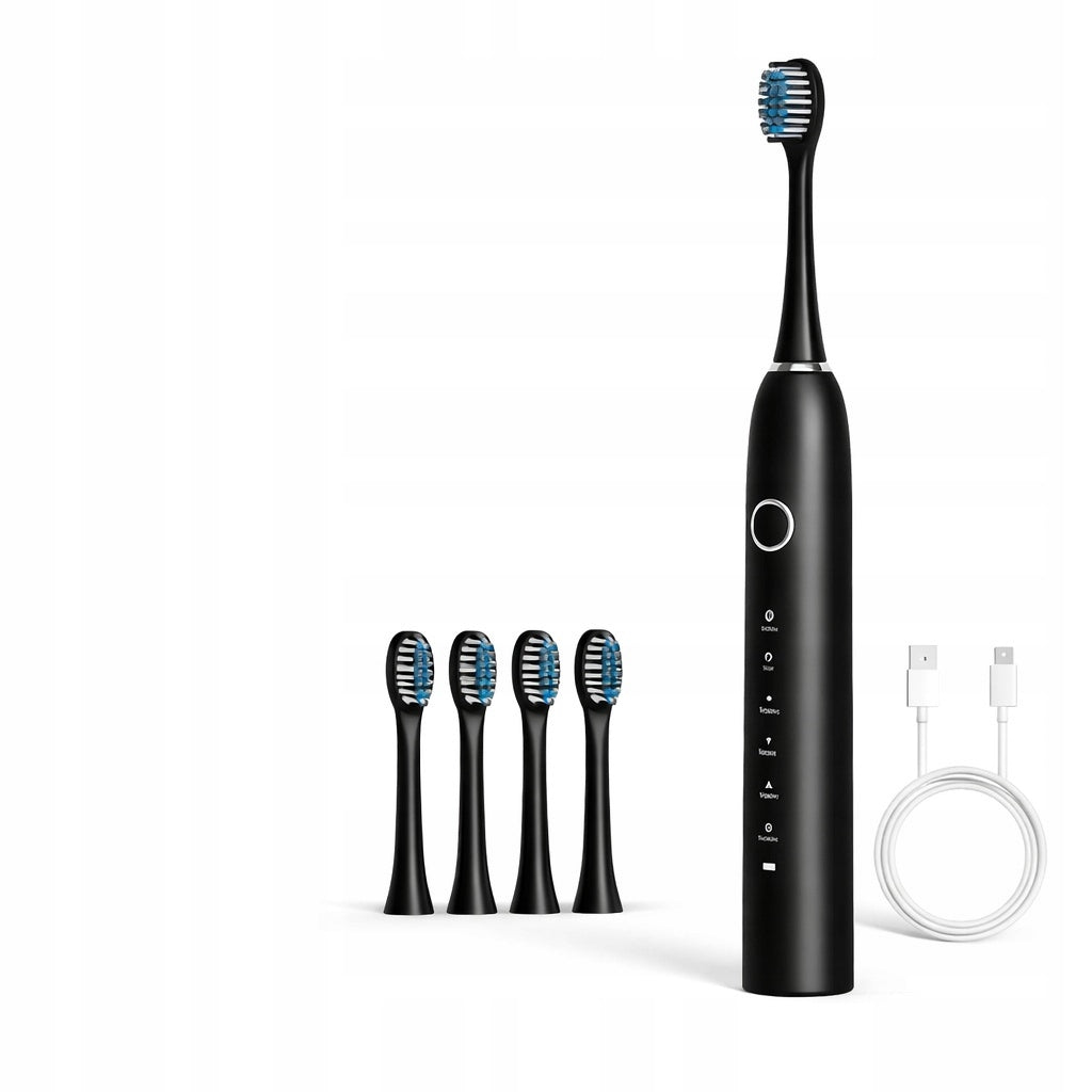 Sonic toothbrush, 6 modes, 4 tips, 90tys r/min, capacious battery