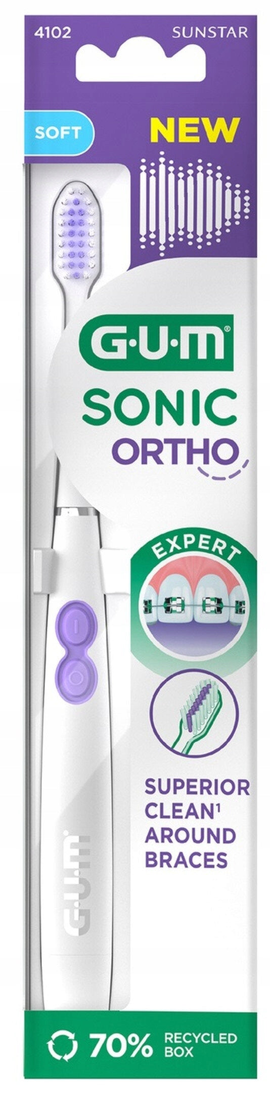 Sonic toothbrush GUM Sonic Ortho Brand GUM