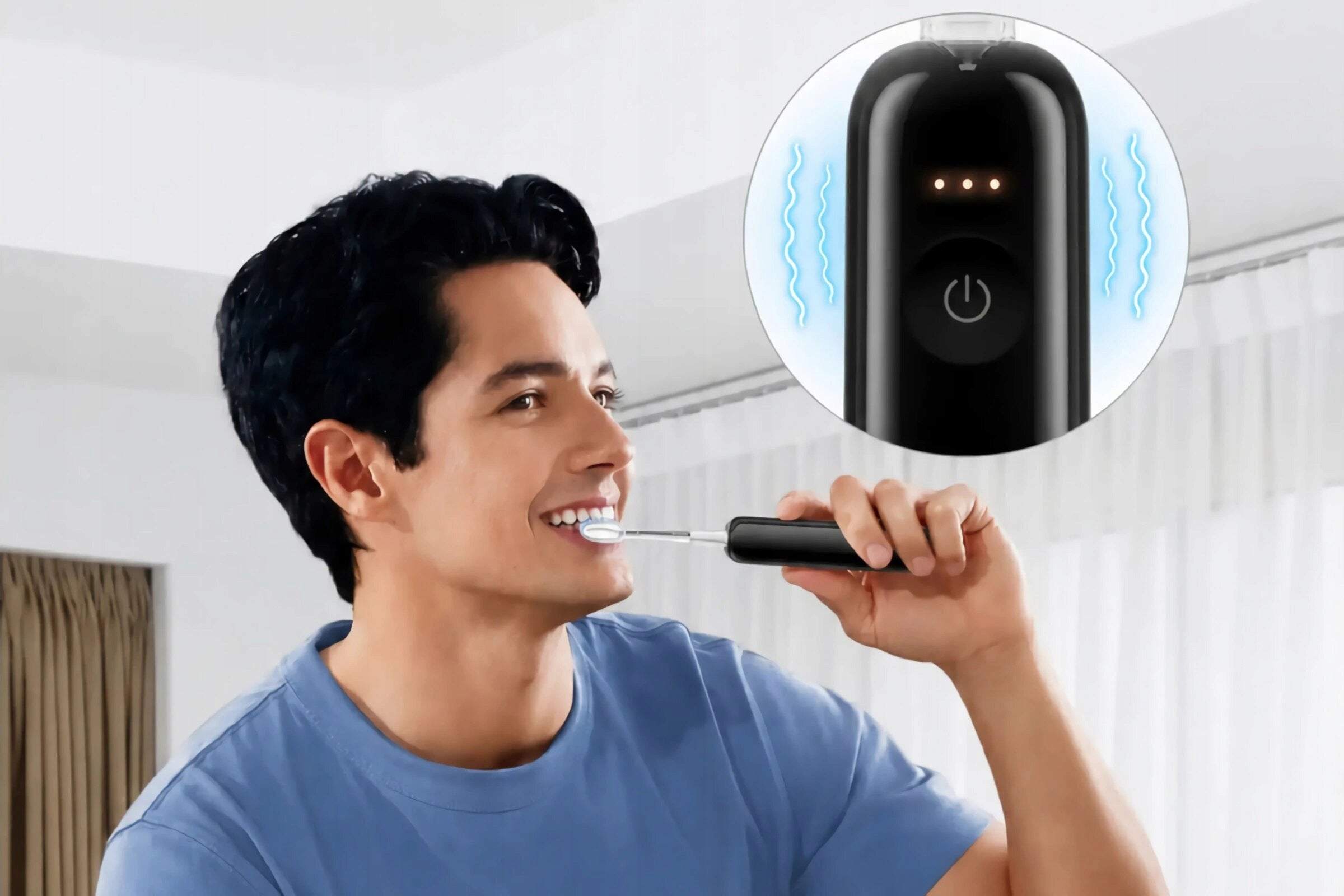 Sonic toothbrush LAIFEN Wave Pro ABS Black Dominant color black