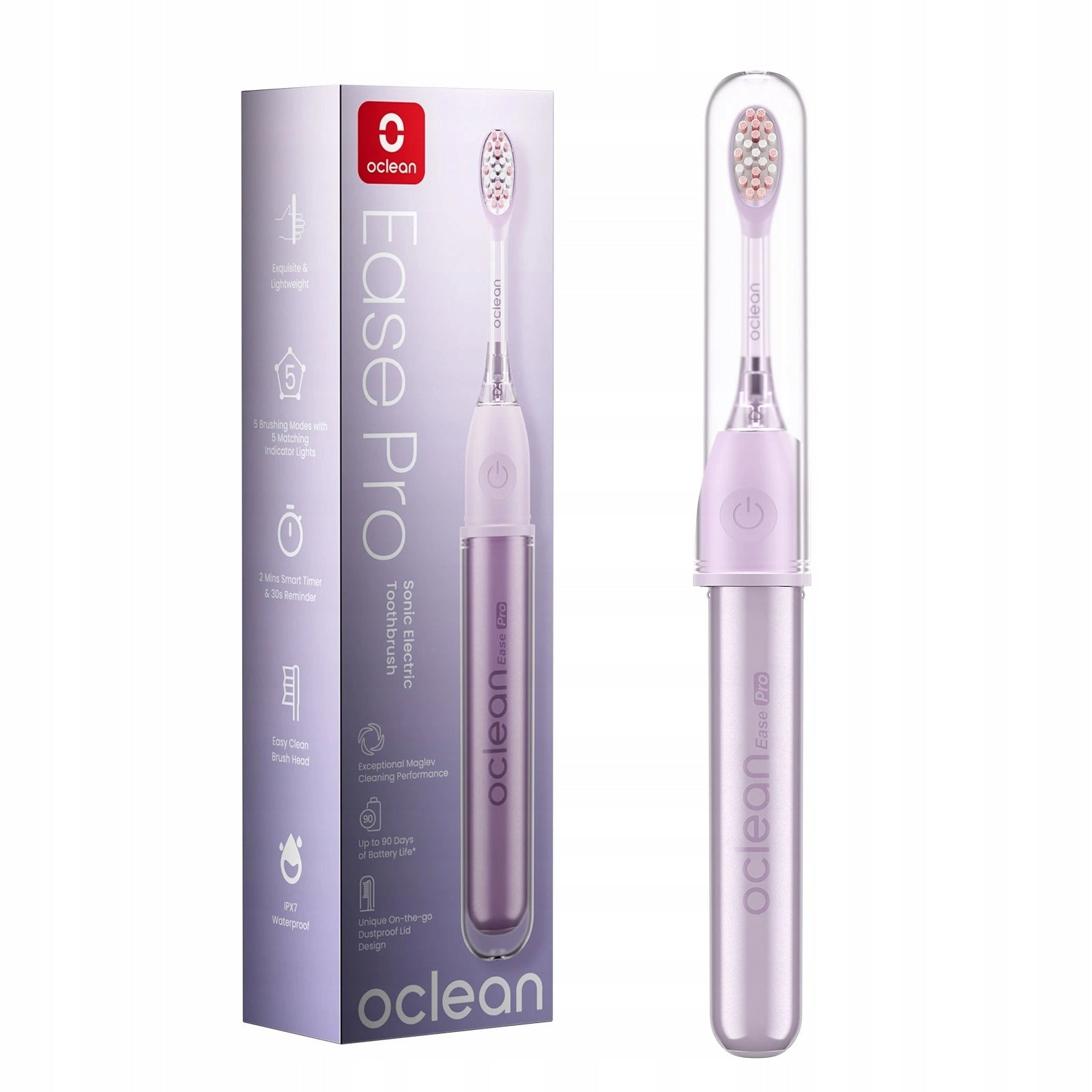 Sonic toothbrush OCLEAN Ease Pro 72 000 r/min. Purple