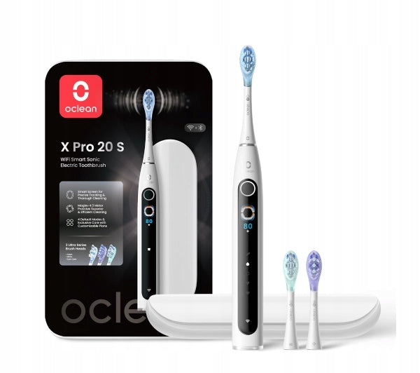 Sonic toothbrush Oclean X Pro 20 Set white cordless 3 tips