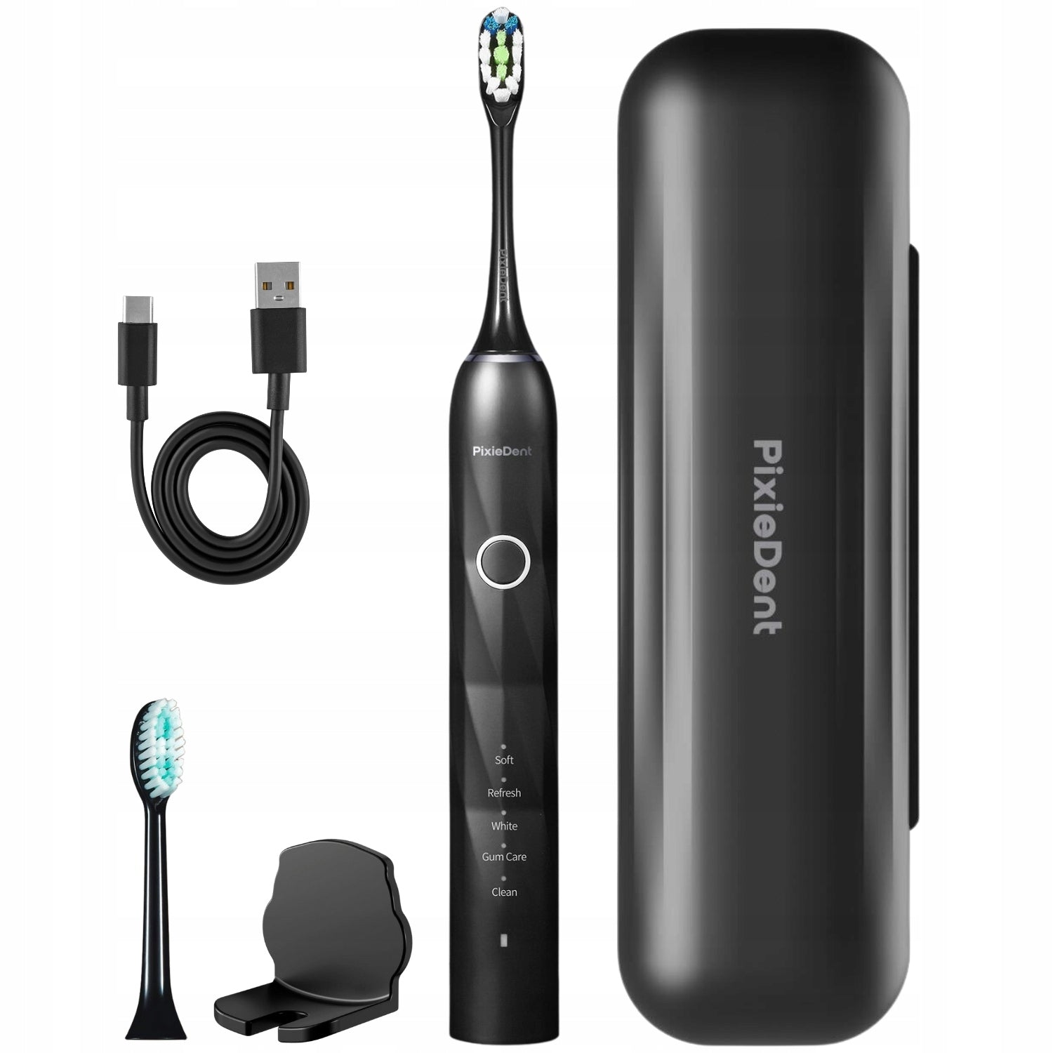 Sonic toothbrush PixieDent Diamond Black Brand PixieDent