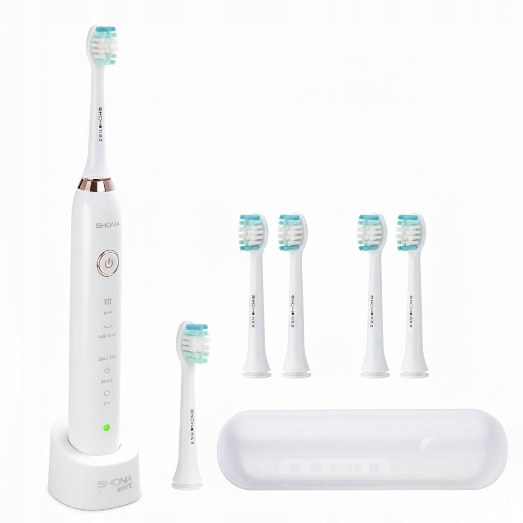 Sonic toothbrush SHONA (vibration, effective cleaning) 6 tips