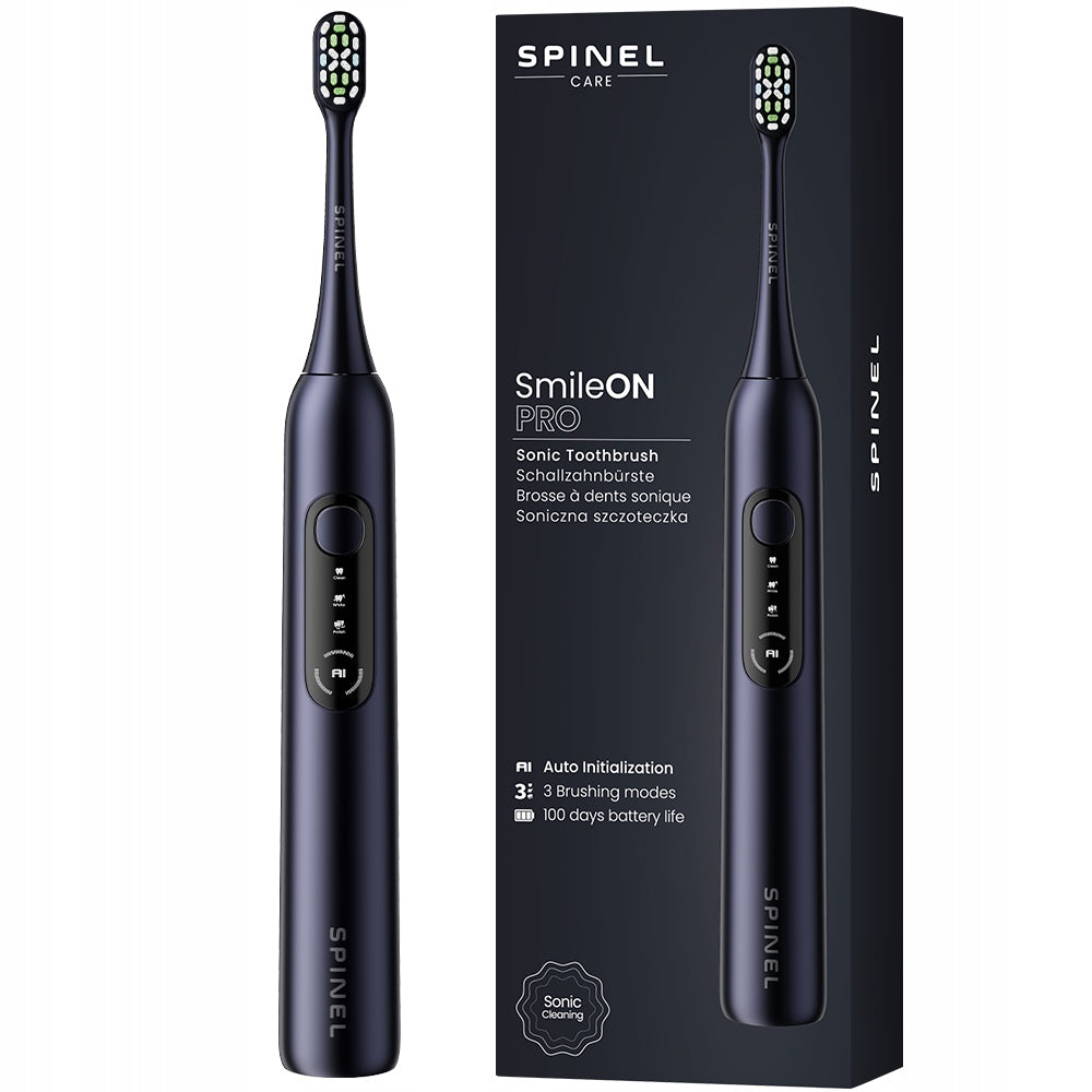Sonic toothbrush SPINEL CARE SmileOn PRO black 3 modes + Ai