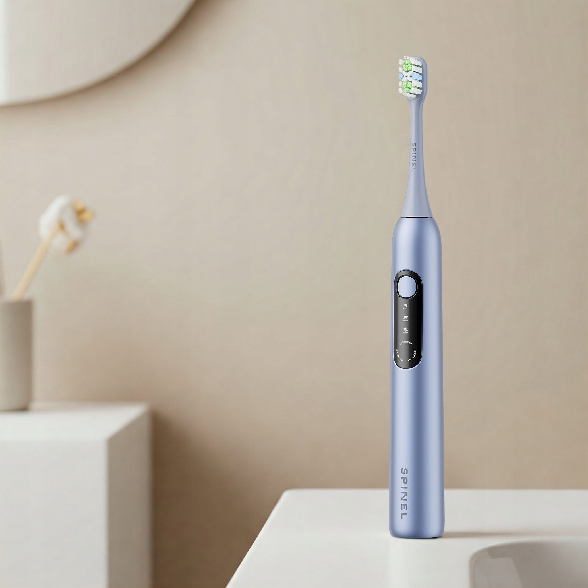 Sonic toothbrush SPINEL CARE SmileOn blue 3 case modes 4 tips EAN (GTIN) 5905701123070
