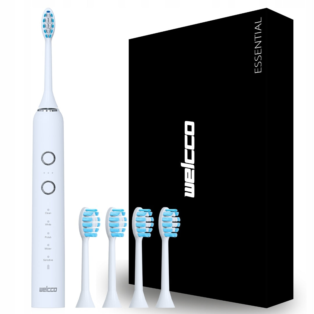 Sonic toothbrush WELCCO Essential white electric 15 modes