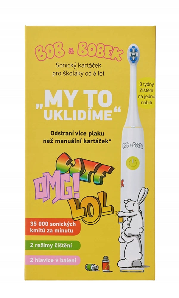 Sonic toothbrush for children 6+ 6 years - USB-C Bob&Bobek Manufacturer code 8595707709001