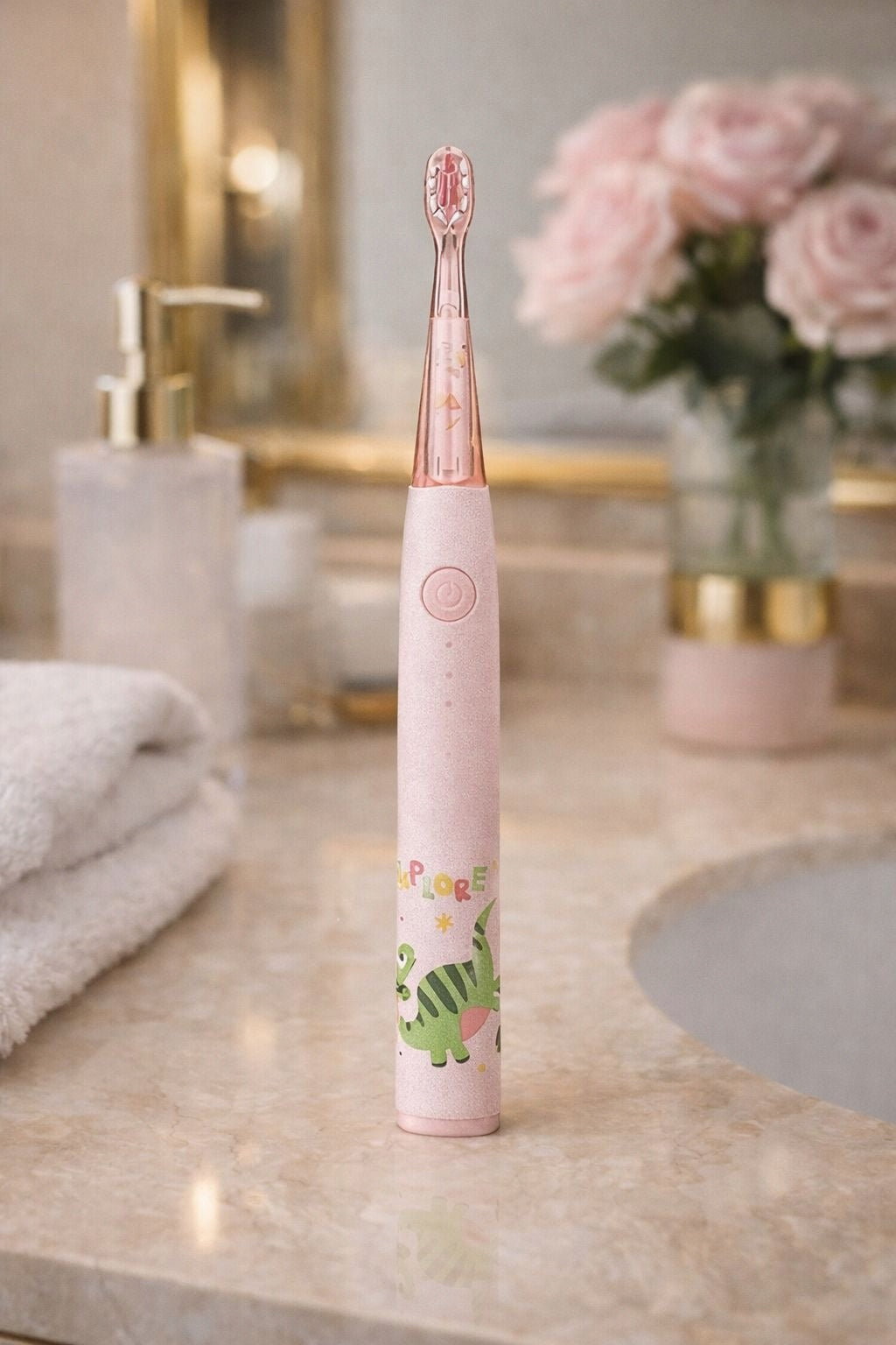 Sonic toothbrush for children Selvione pink delicate ED710
