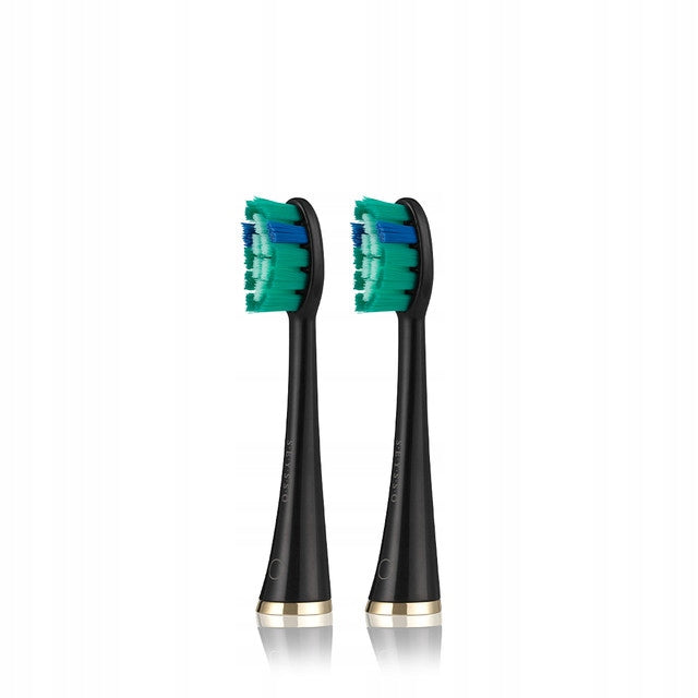 Sonic toothbrush tips SEYSSO GOLD Whitening Black 2 pcs Batteries included no
