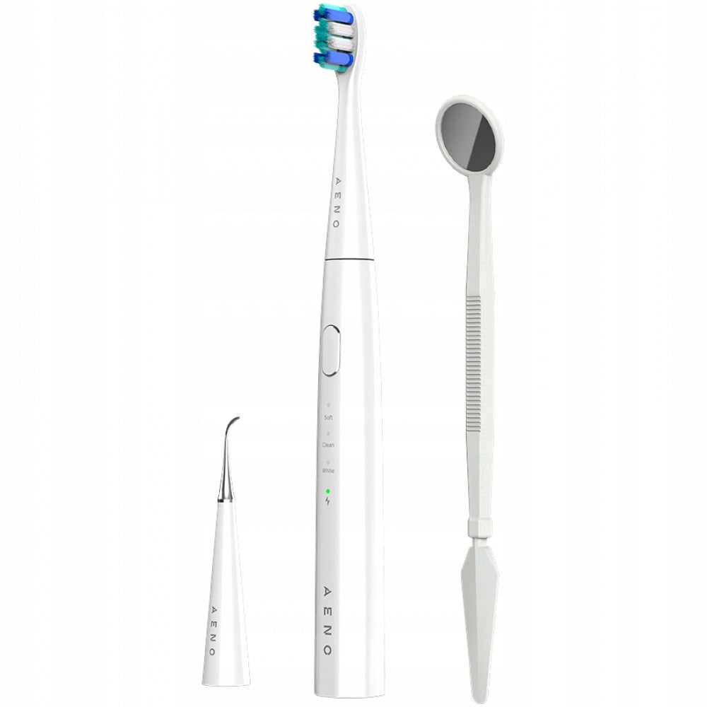 Sonic toothbrush with mirror 3 tips Aeno DB8 white Packaging status original