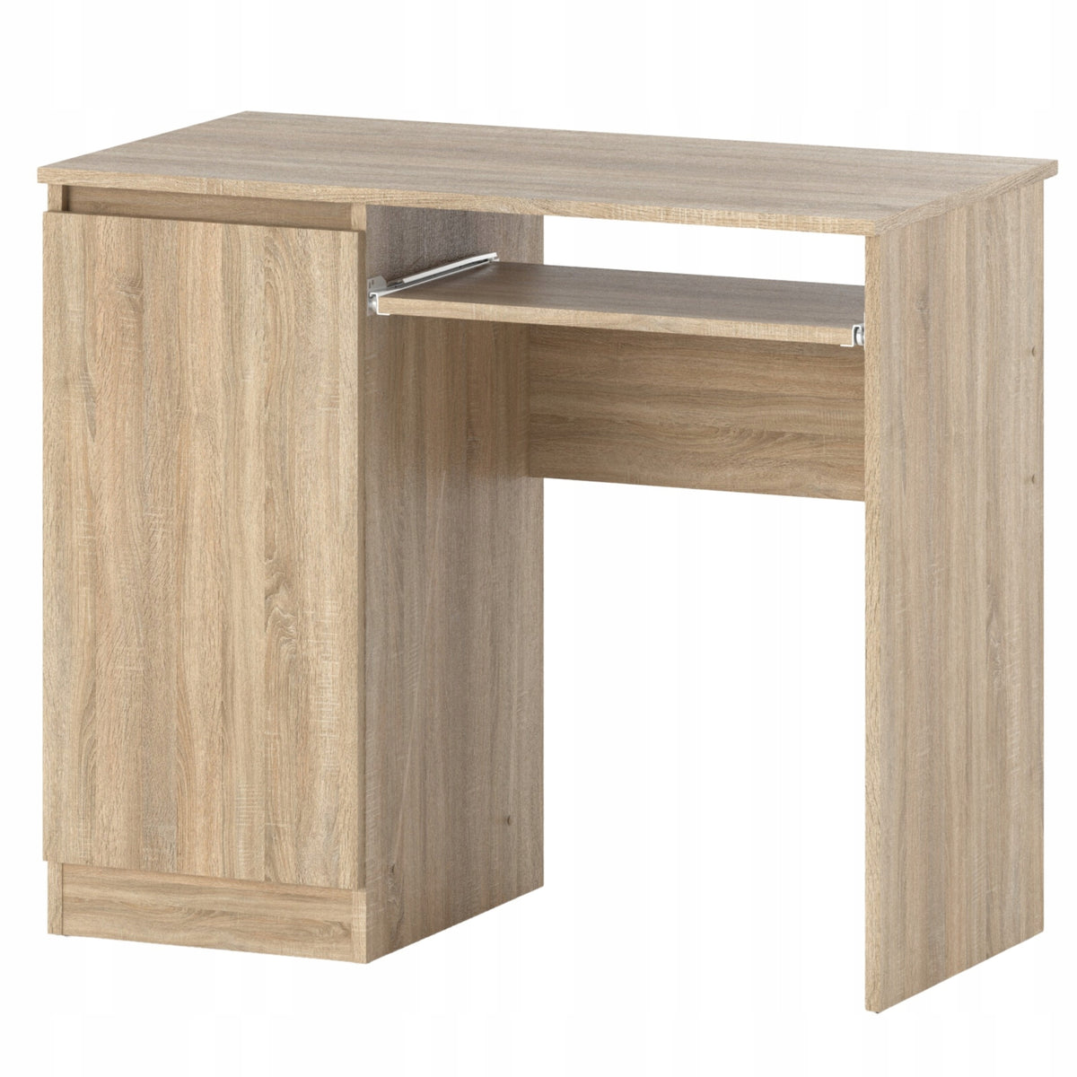 Sonoma 90 CM School Oak Gaming Desk with 2 Shelves