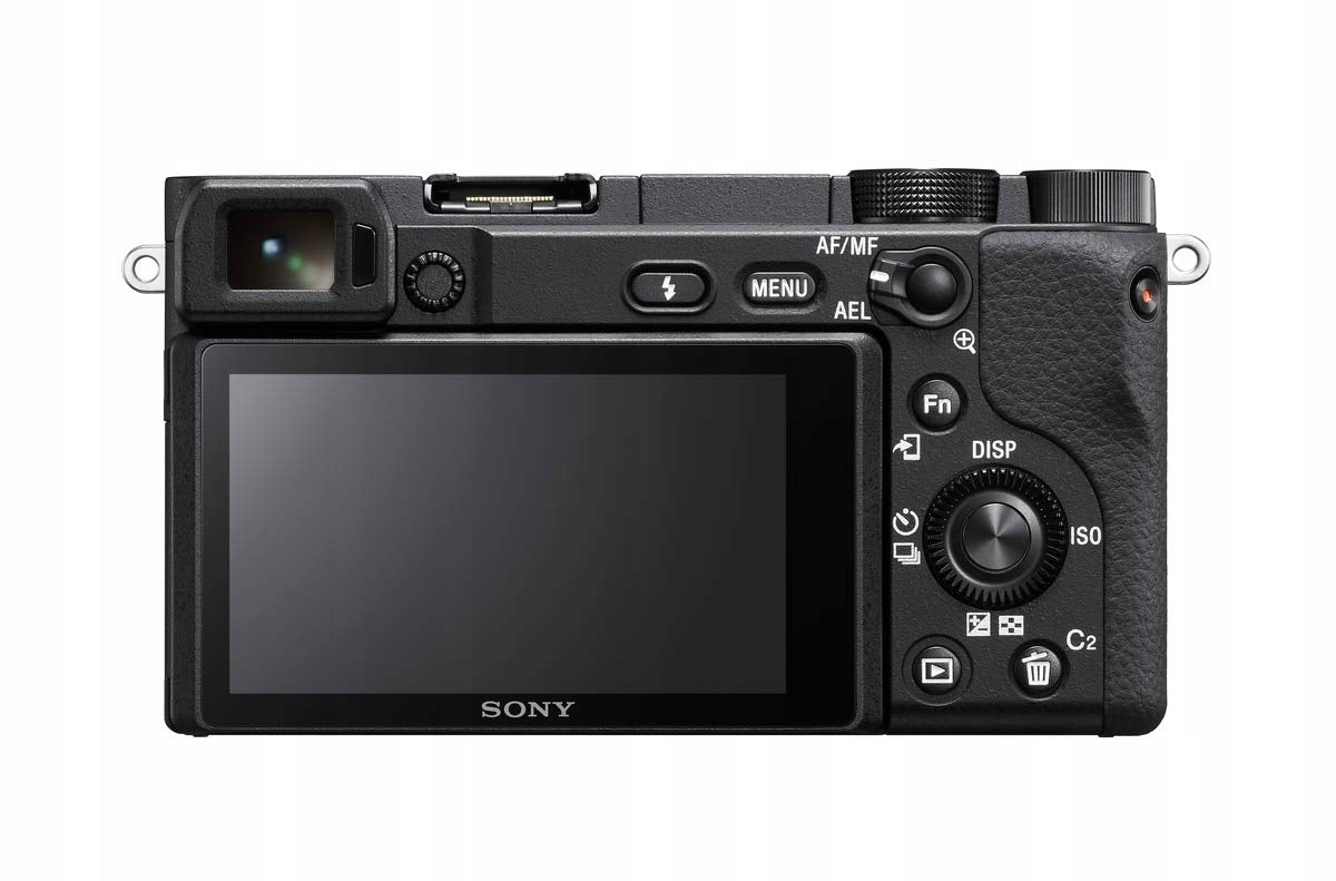 Sony Alpha 6400 ILCE-6400AKB with 16-50mm Power-Zoom APS-C 24 lens. Brand Sony