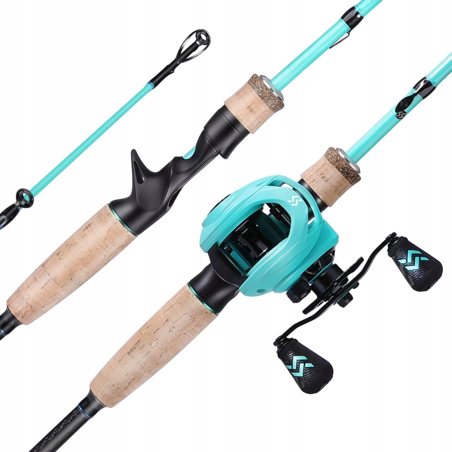 Sougayilang Baitcaster Combo 2 Piece Fishing Rod Set Reel 5,9FT/6,9FT