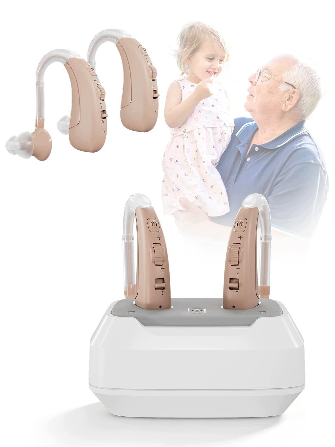 Sound Amplifier with Noise Filter Adjustable Volume 4 Modes USB Station