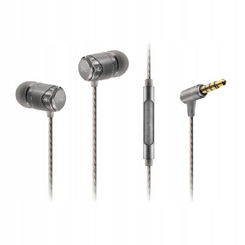 SoundMAGIC E11C gun metal In-ear headphones with remote control and microphone