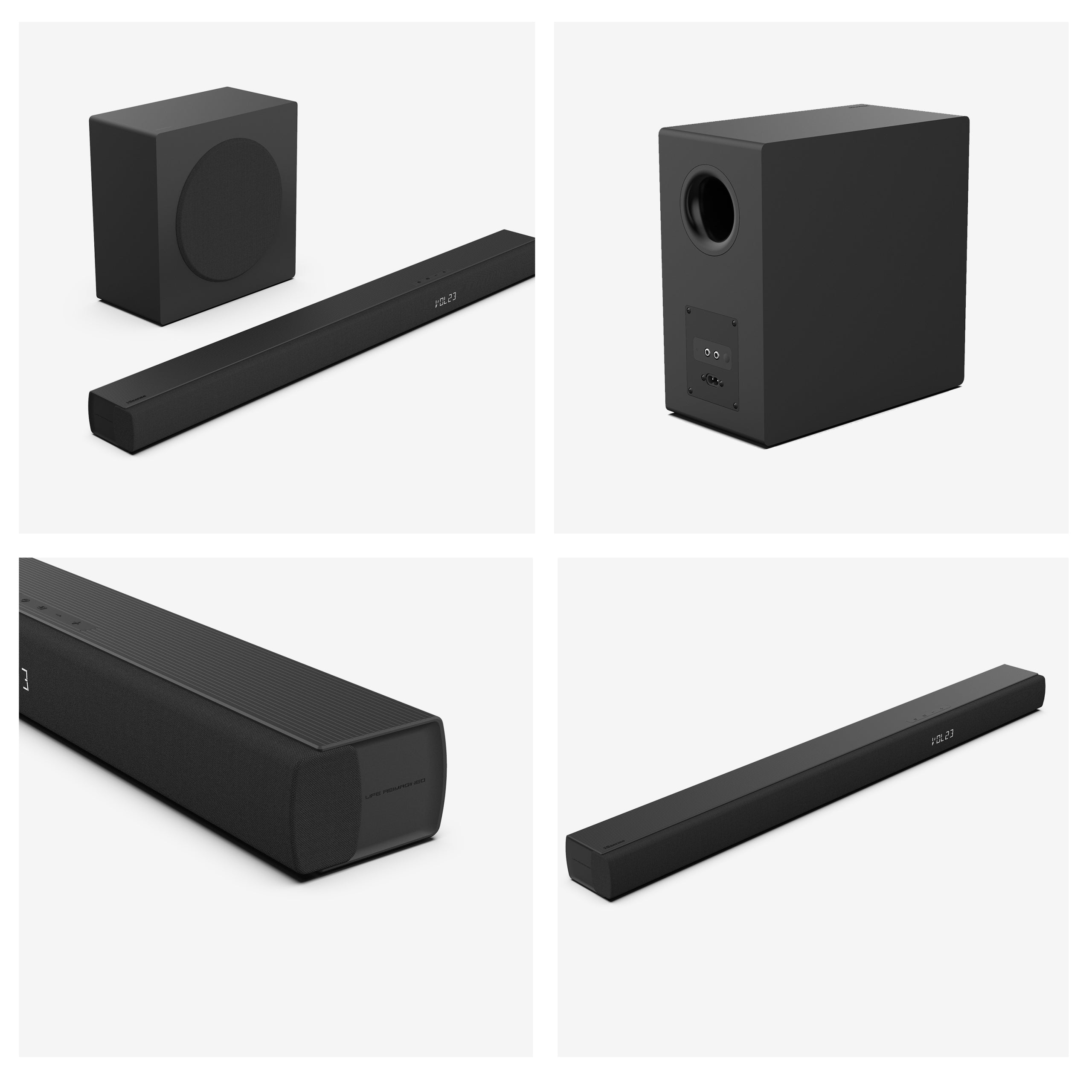 Soundbar Hisense HS3100 3.1 480W Bluetooth Dolby Digital Subwoofer Brand Hisense
