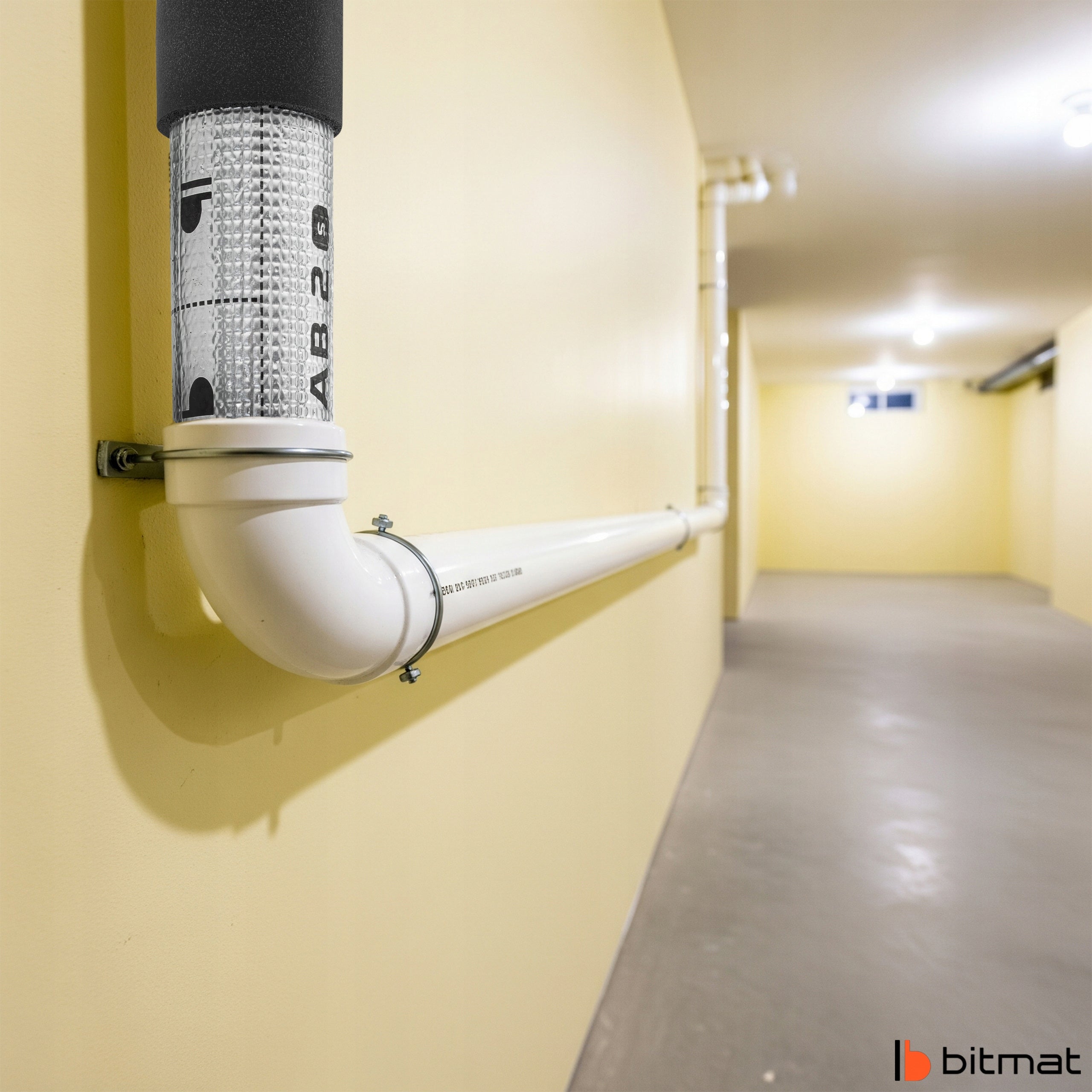 Soundproofing of sewer pipes and risers materials isolating vibration noise Packaging status original
