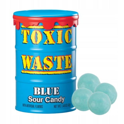 Sour Candy Toxic Waste Blue Drum Sour Candy Blue Fruit 42g USA Brand no brand