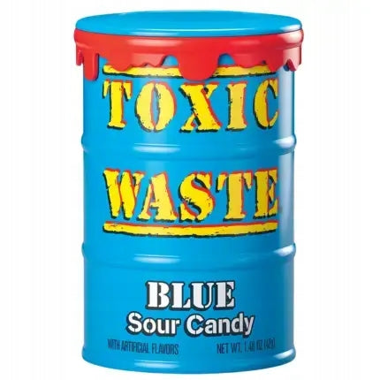 Sour Candy Toxic Waste Blue Drum Sour Candy Blue Fruit 42g USA Packaging status original