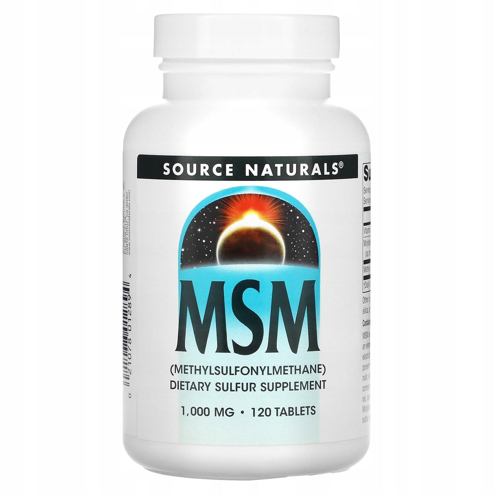Source Naturals , MSM, 1000 mg, 120 Tablets