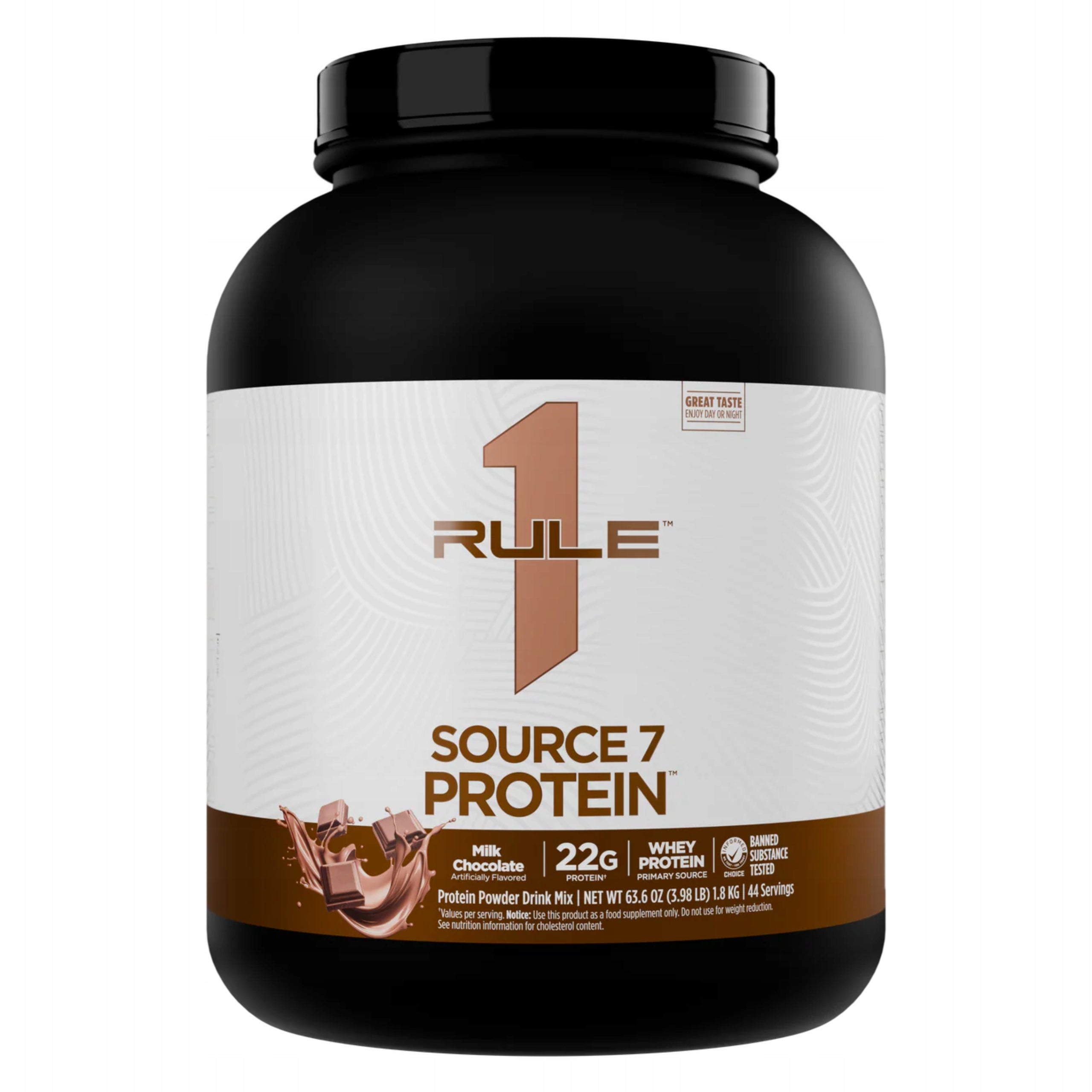 Source Protein 7 Protein 1800g Conditioner Isolate WPC WPI Chocolate Rule1 R1