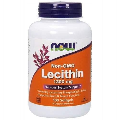 Soy Lecithin NOW FOODS 1200mg 100caps Memory Concentration Brain