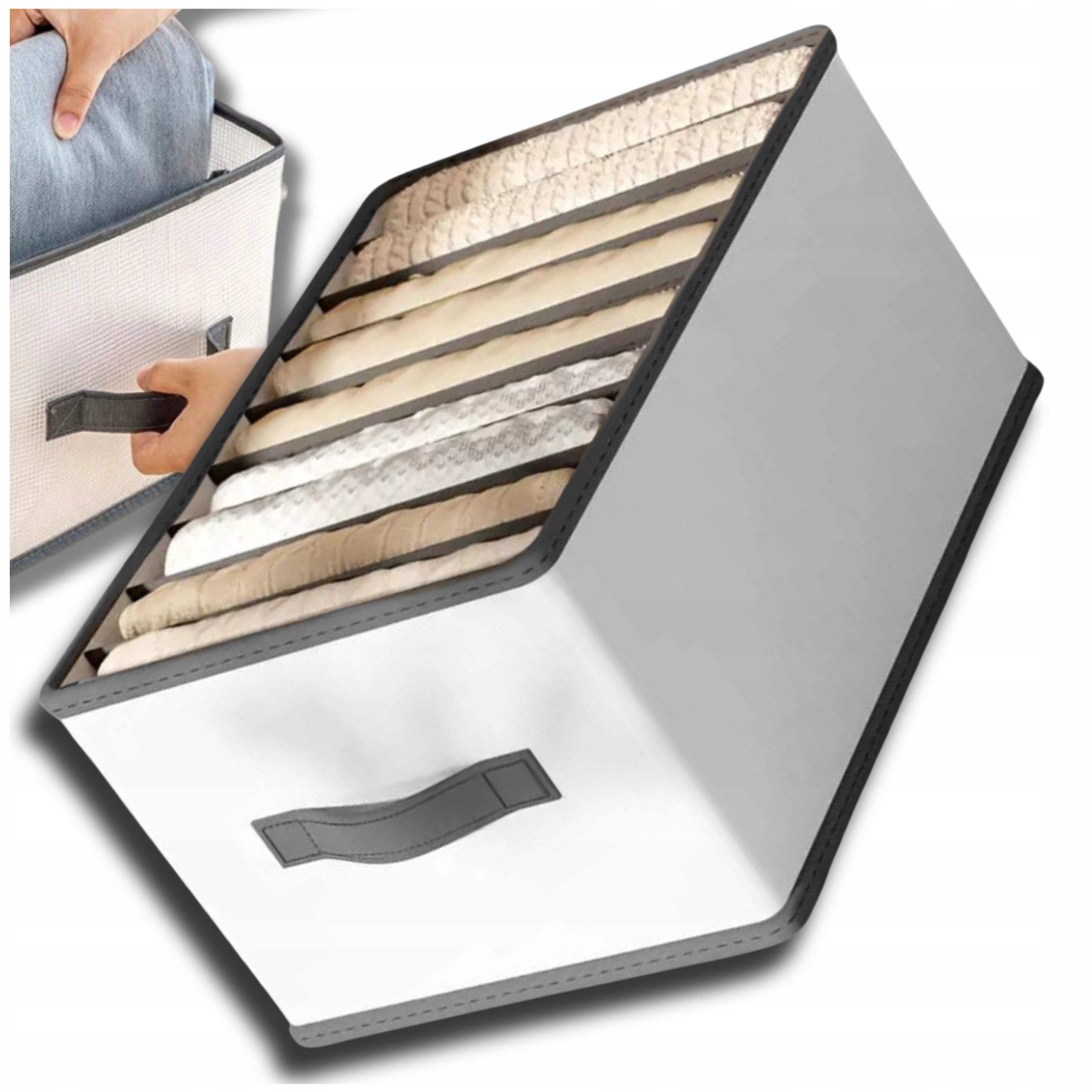 Spacious Organizer Closet Box Drawer Cabinets For Clothes Rigid Manufacturer code Pojemny Organizer pudełko do szafy