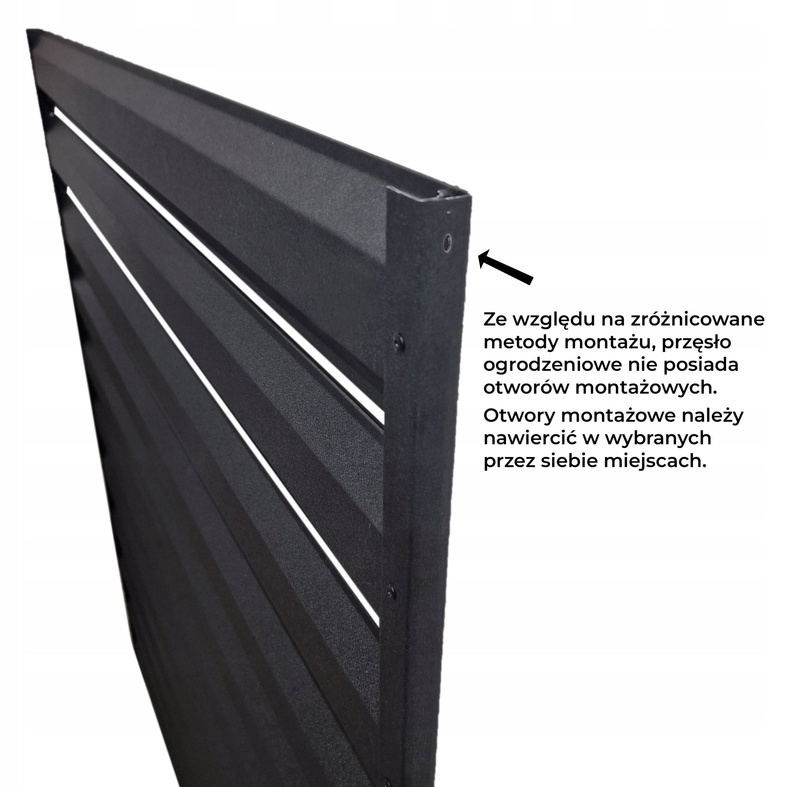 Span Fence Steel Galvanized Coated 200 x 120 cm BLACK Element width 200 cm