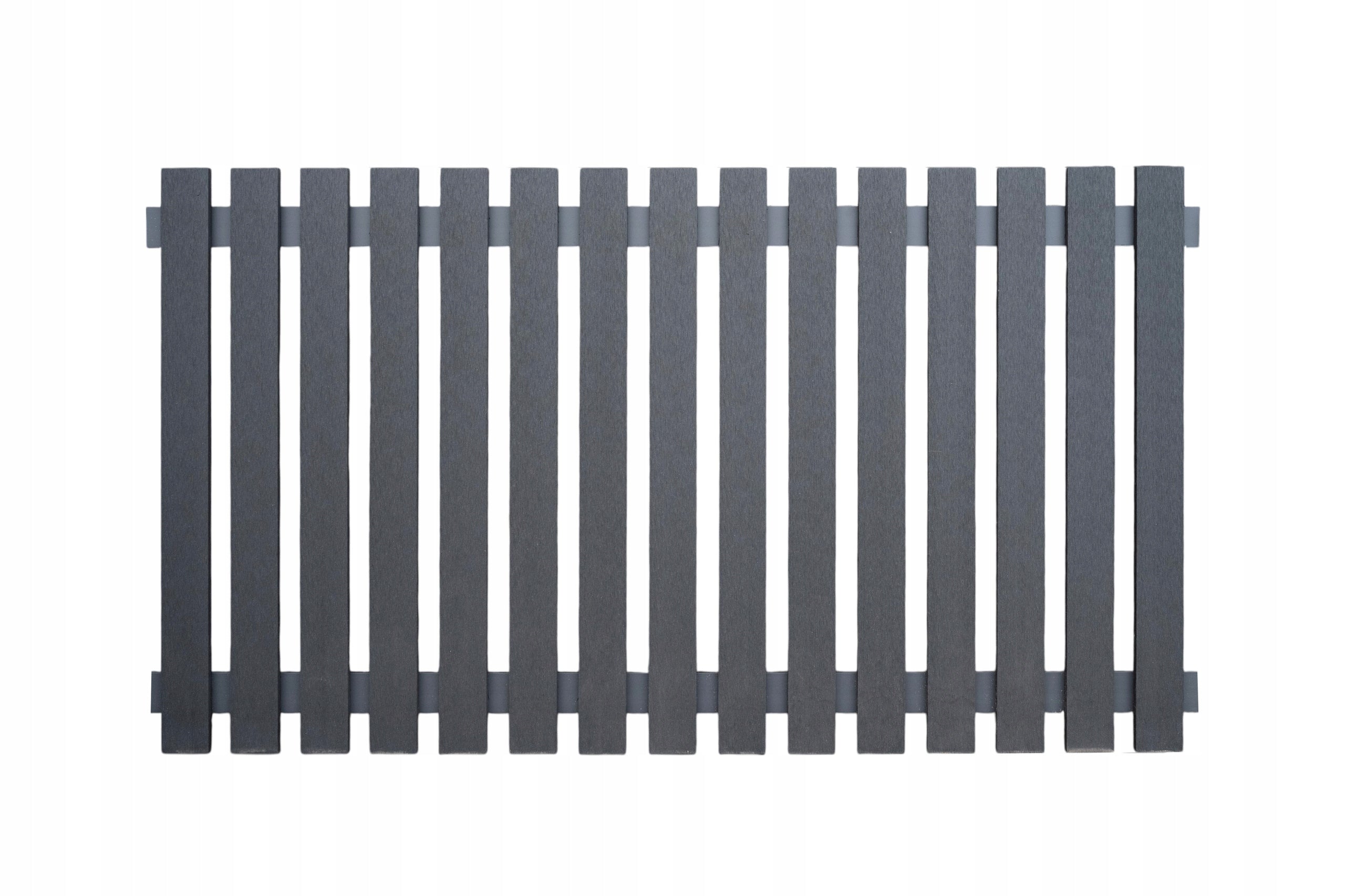 Span panel fence 180x180 composite wpc fence ANTHRACITE TEAK immediately Brand Dryten
