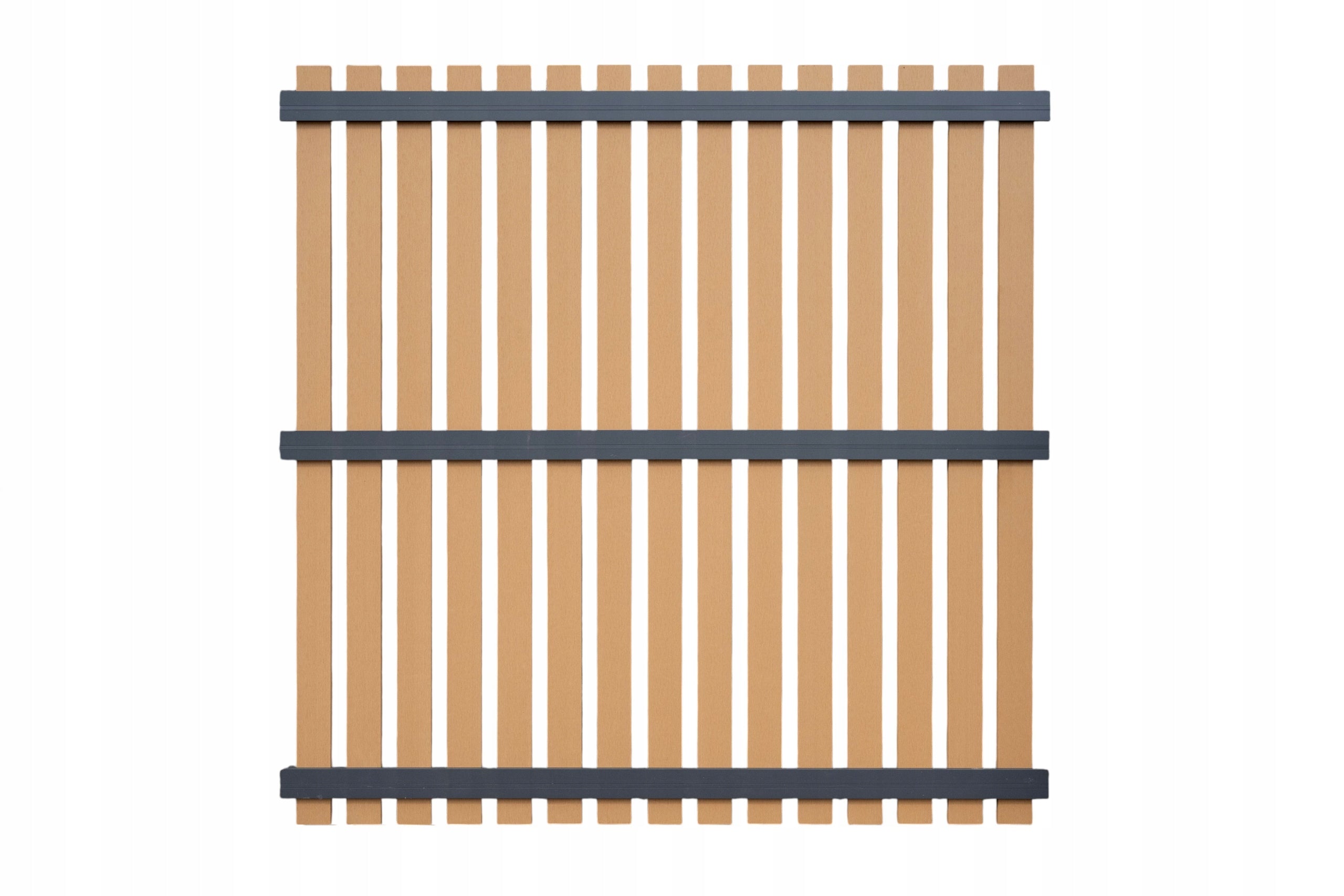 Span panel fence 180x180 composite wpc fence ANTHRACITE TEAK immediately Dominant material Composite
