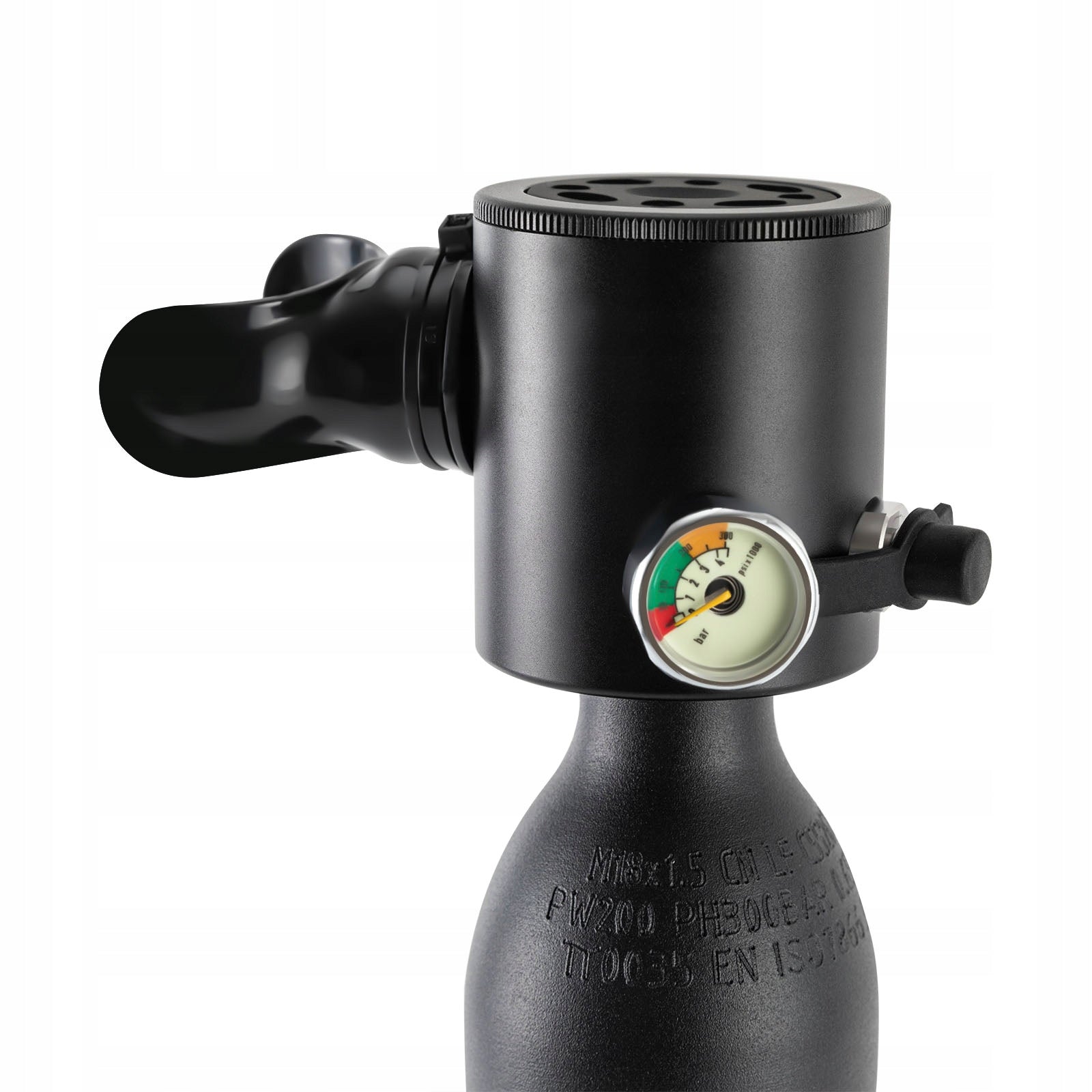 Spare Diving Cylinder 0.5L, 5-10 Minutes Diving Oxygen Tank with Mouthpiece Brand no brand