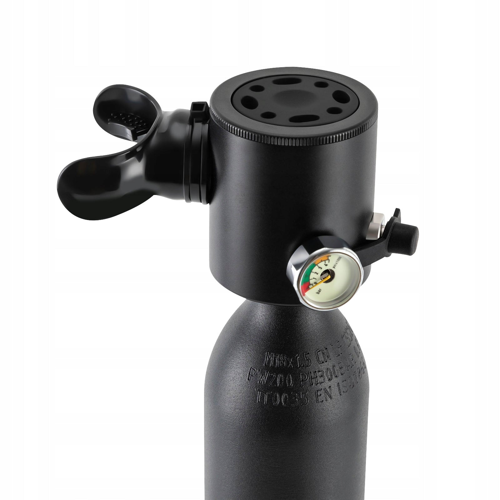 Spare Diving Cylinder 0.5L, 5-10 Minutes Diving Oxygen Tank with Mouthpiece Model FG6-65