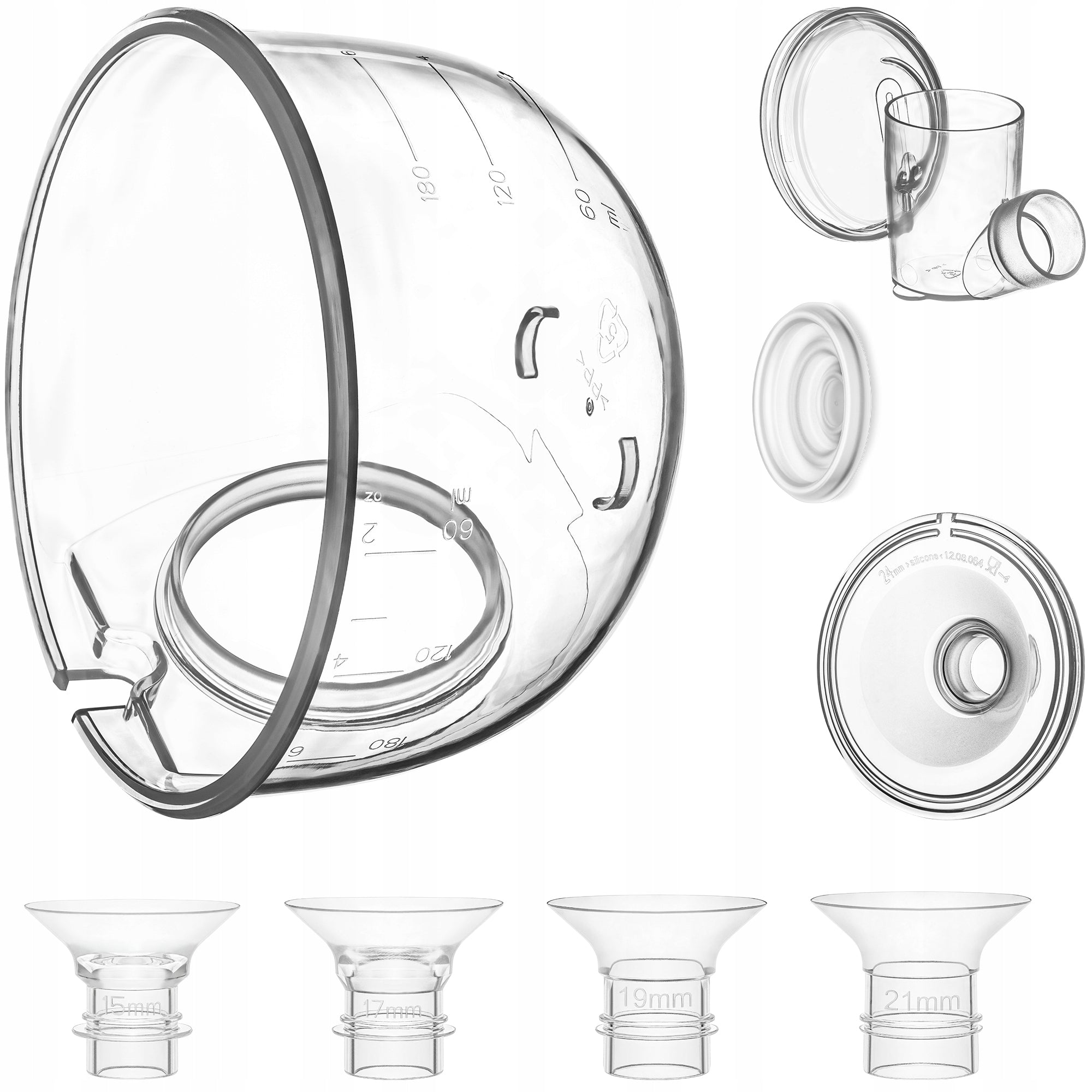 Spare parts for breast pump replacement accessories LIONELO Fidi Free Simple
