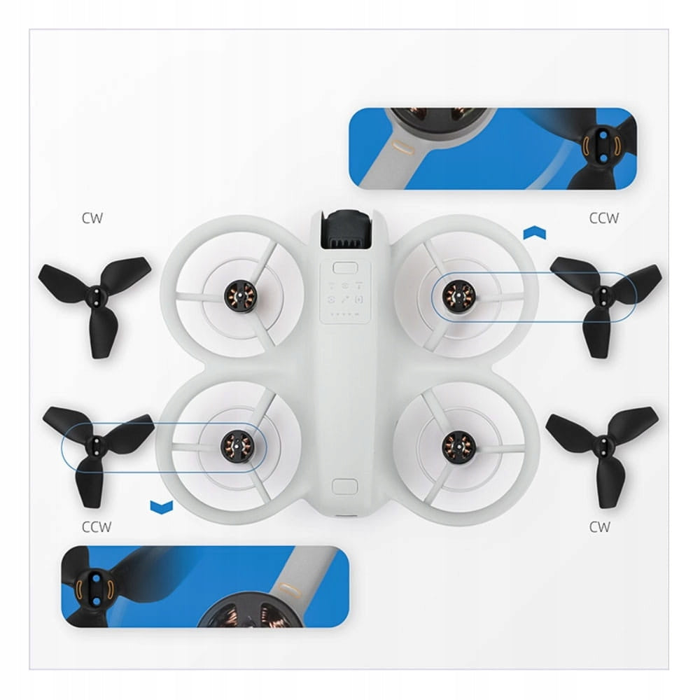 Spare propellers for DJI NEO drone two pieces black Sunnylife 2016s Model 2016S1D