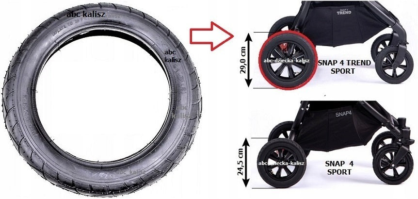 Spare rear inner tube suitable for Valco Snap 4 / Duo angled valve EAN (GTIN) 5903769982516