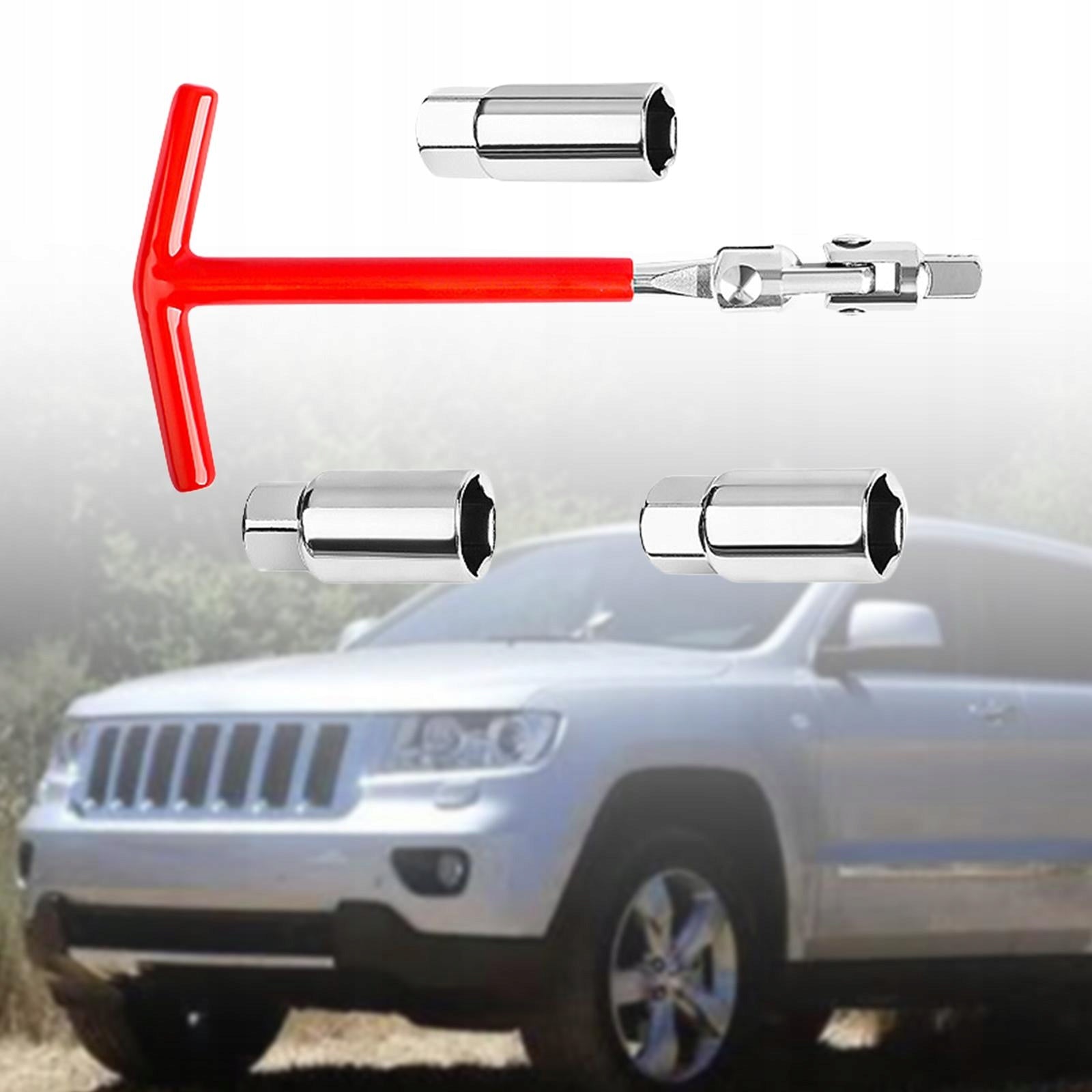 Spark Plug Socket Wrench Steel 3/8 Joint Size Car Spark Plug Removal Tool T