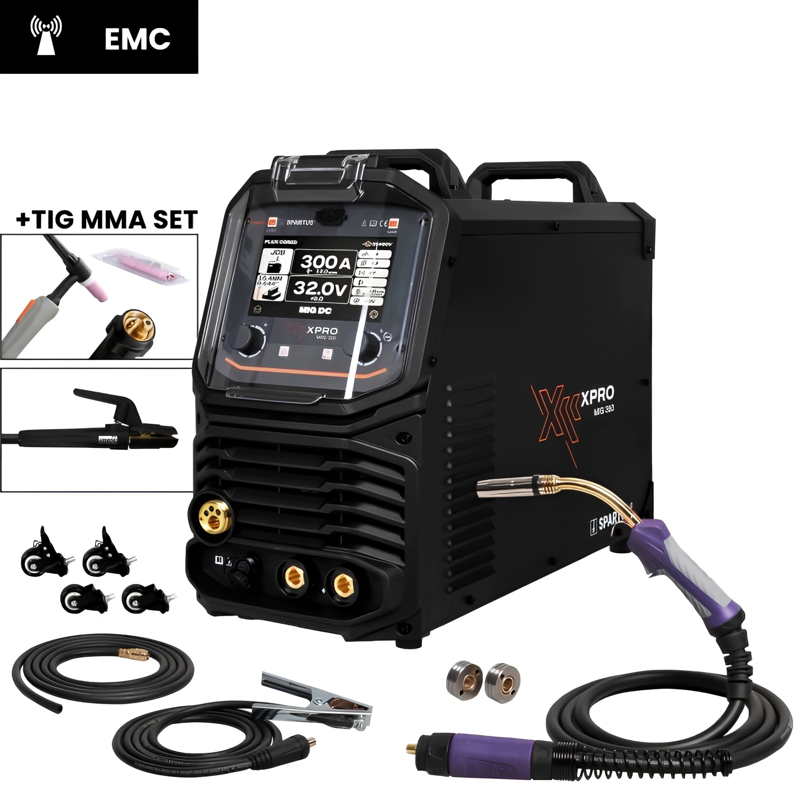 Spartus XPro MIG 310 MIG TIG MMA package