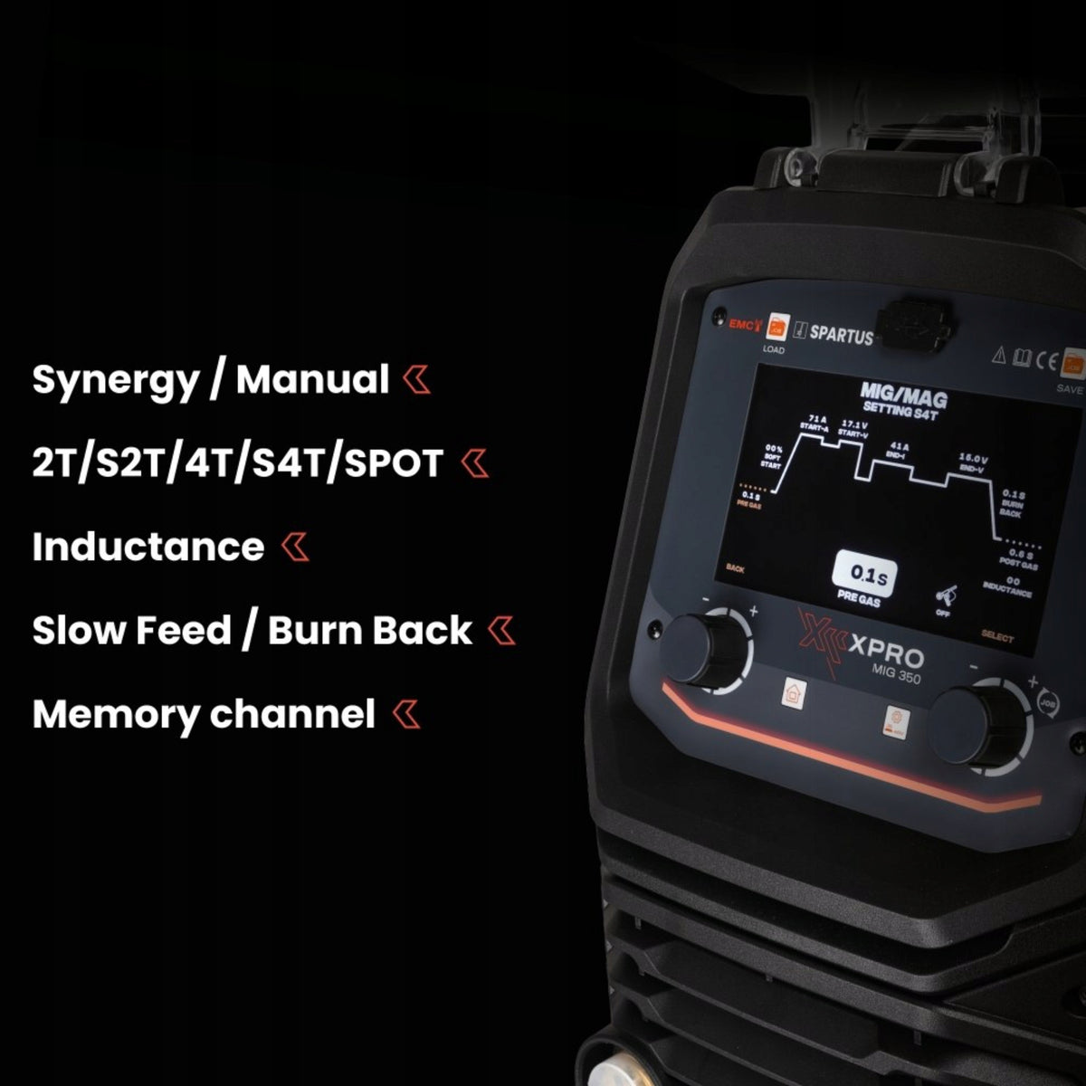 Spartus XPro MIG 350 package Manufacturer code XPROMIG350-PAK-36-3