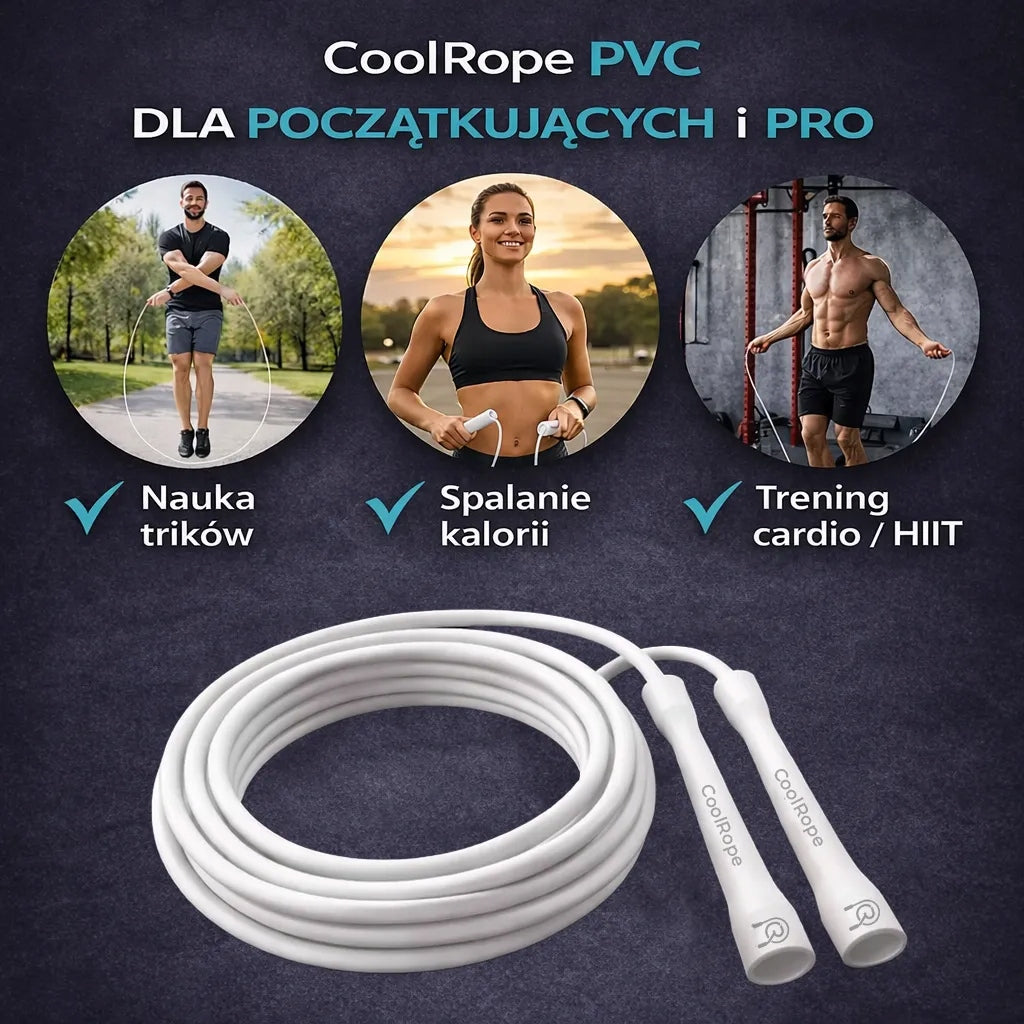 Speed Jump Rope (PVC) – White by CoolRope Brand no brand