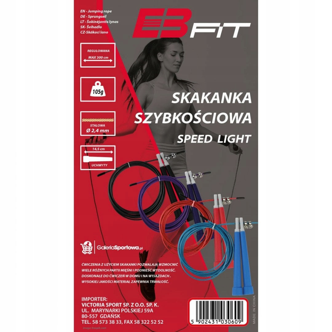 Speed jump rope SPEED LIGHT red 3m Rope length 300 cm